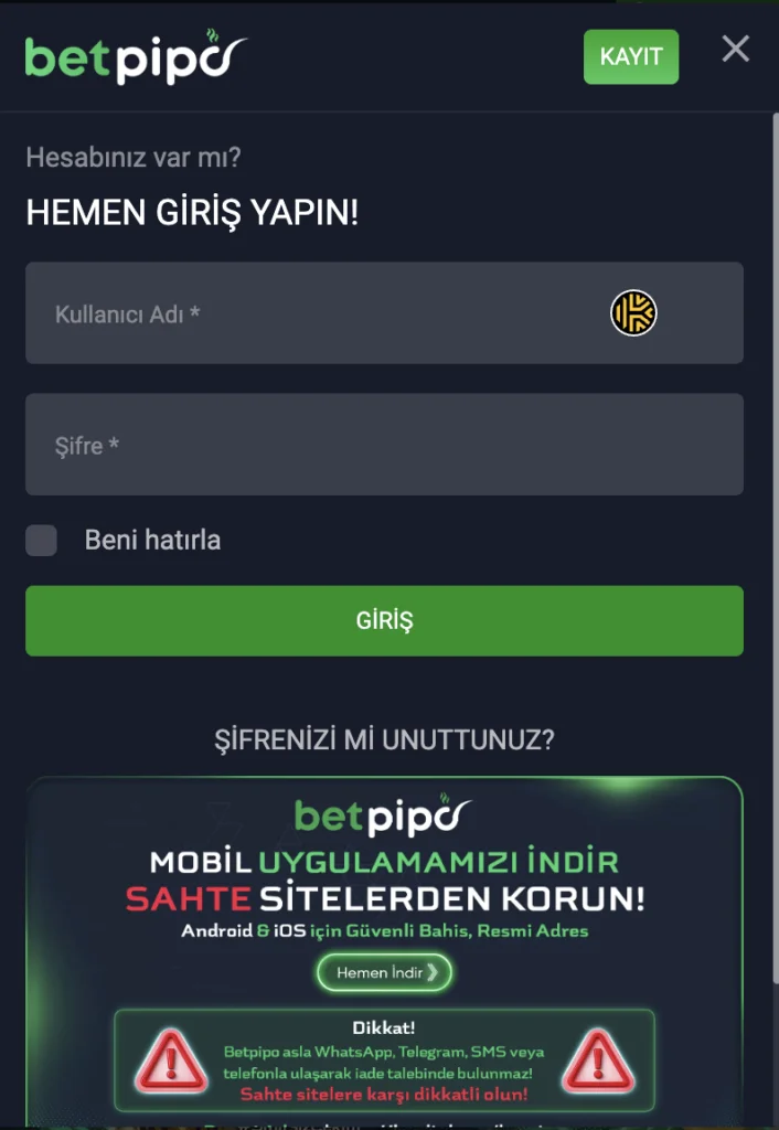 Betpipo spor bahisleri